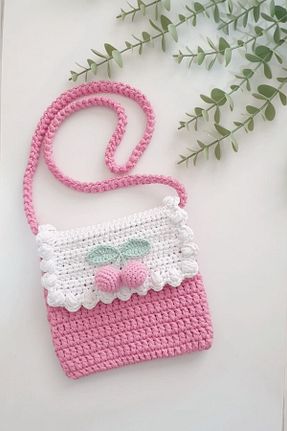 کیف دوشی صورتی بچه گانه پارچه ای AFRALYAHOME - کد 899071130