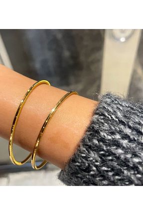 النگو زرد زنانه 22 عیار EK ACCESSORY - کد 925035699