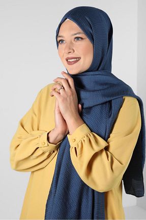 شال سرمه ای زنانه پلی استر Alvina - کد 802131785