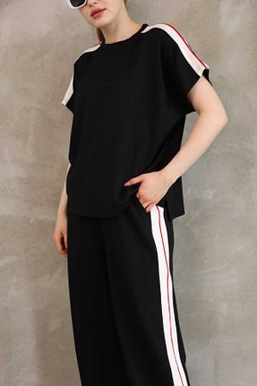 ست کرمکن اسپرت مشکی زنانه مخلوط پلی استر sportiness - کد 925708453