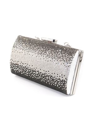کیف مجلسی طوسی زنانه پارچه ای KEEBA - کد 925058835
