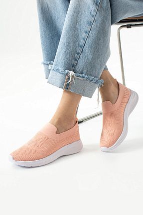 کفش اسنیکر صورتی زنانه بدون بند AlbiShoes - کد 925062012