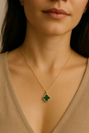 گردنبند استیل ( فولاد ) سبز زنانه استیل (فولاد) youngsem - کد 925067668