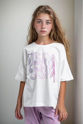 ست لباس راحتی سفید بچه گانه %100 پنبه U.S. Polo Assn. - کد 925730591