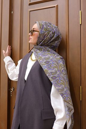 شال طوسی زنانه پنبه ای Silk Home - کد 925078767