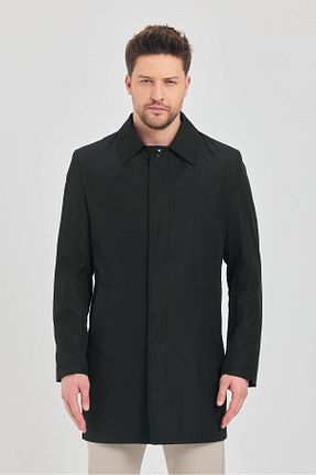ترنچکت مشکی مردانه پلی استر TREND KOMBİN - کد 925732407