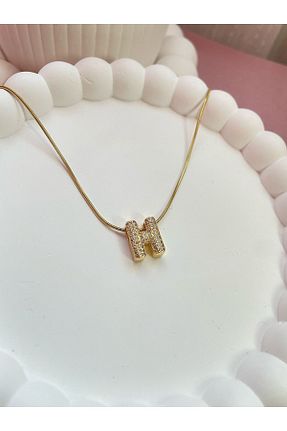 گردنبند استیل ( فولاد ) زرد زنانه استیل (فولاد) fezzstore - کد 925082050