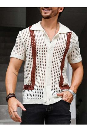 تیشرت نباتی مردانه رگولار youknitwear you - کد 925731344