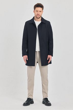 ترنچکت سرمه ای مردانه پلی استر TREND KOMBİN - کد 925731867