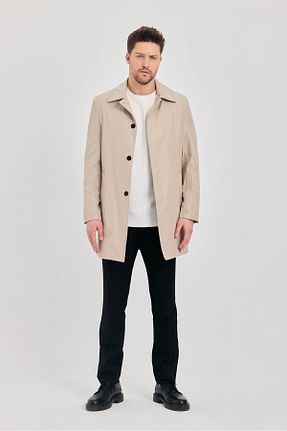 ترنچکت بژ مردانه پلی استر TREND KOMBİN - کد 925731819