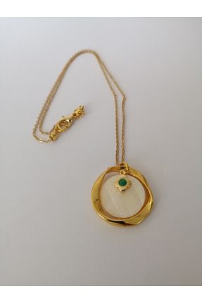 گردنبند استیل ( فولاد ) زرد زنانه استیل (فولاد) LemaStone - کد 925087528