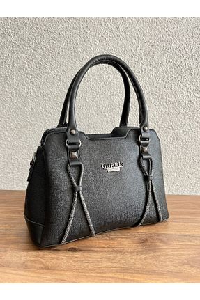 کیف دوشی مشکی زنانه چرم مصنوعی MOLDİVA - کد 896895437