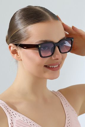عینک آفتابی قهوه ای زنانه 52 Lozzo - کد 925091651