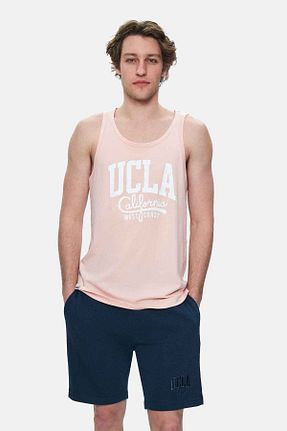 تیشرت صورتی مردانه اورسایز Ucla - کد 925105771
