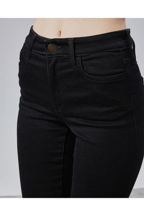شلوار جین مشکی زنانه پاچه اسپانیولی sobasic - کد 924618703