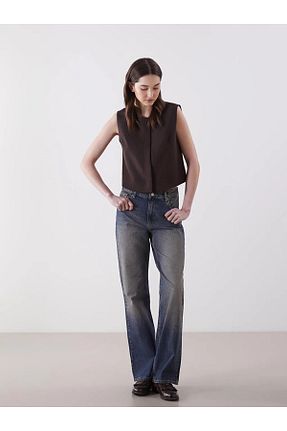 شلوار آبی زنانه بافتنی LC Waikiki - کد 925735416