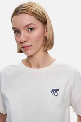 تیشرت نباتی زنانه Loose Ucla - کد 925115483