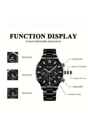 ساعت مچی مشکی مردانه 36-40 میلی متر worldwatch - کد 925125243