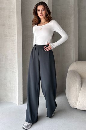 شلوار طوسی زنانه پارچه EYYE - کد 925125805