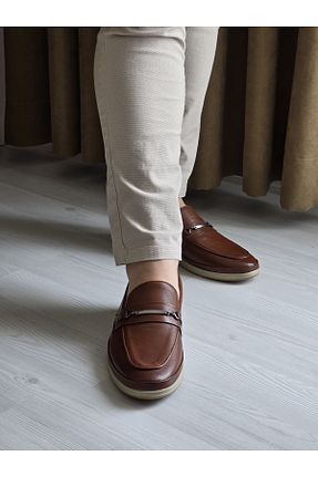 کفش کژوال قهوه ای مردانه چرم خالص Melinta Shoes - کد 925128803