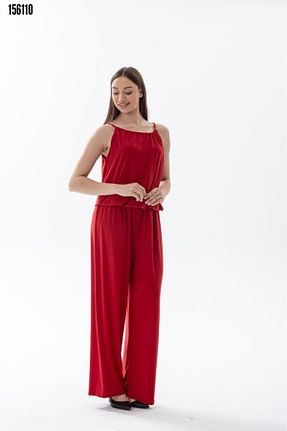 لباس قرمز زنانه کرپ MODA BURJUVA - کد 925736326