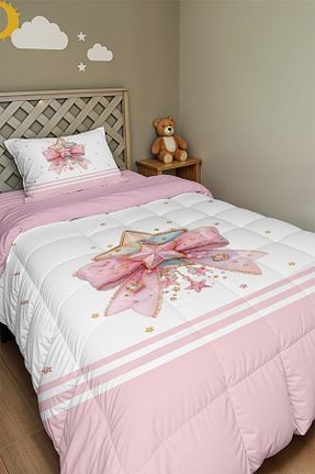 لحاف تکنفره صورتی الیاف Evpanya - کد 924682095