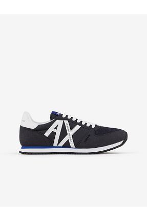 کفش اسنیکر سرمه ای مردانه بند دار Armani Exchange - کد 887650893