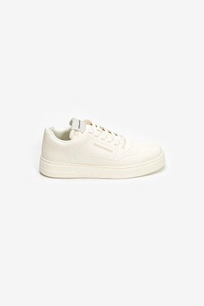 کفش اسنیکر سفید مردانه بند دار Emporio Armani - کد 890475115