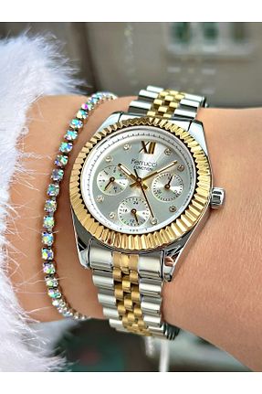 ساعت مچی طلائی زنانه 34 میلی متر Ferrucci - کد 822496050