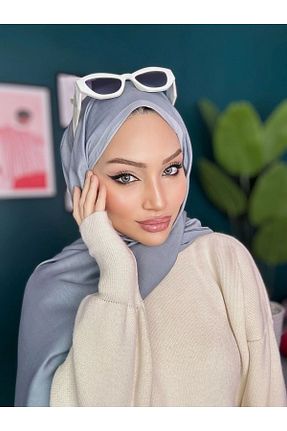 شال طوسی زنانه پنبه ای incili dükkan - کد 925137467
