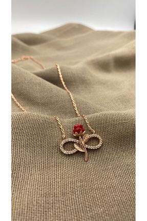 گردنبند نقره قرمز زنانه 925 عیار SURA SILVER - کد 925150922