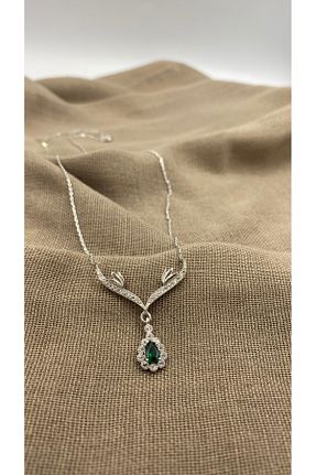 ست نقره خاکی زنانه زیرکن SURA SILVER - کد 925148640