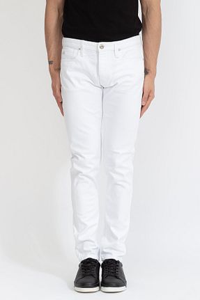 شلوار جین سفید مردانه رگولار Emporio Armani - کد 344944500