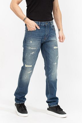 شلوار جین سرمه ای مردانه پاچه لوله تفنگی Armani Exchange - کد 891440313