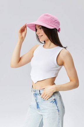 کلاه صورتی زنانه پنبه ای LUXERRA - کد 925154120