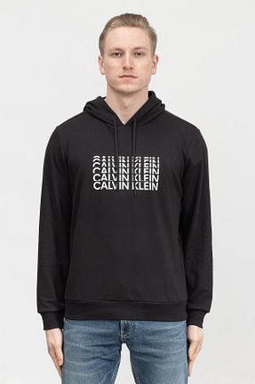 سوئیشرت مشکی مردانه ساده Calvin Klein - کد 292110216
