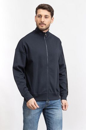 سوئیشرت سرمه ای مردانه ساده Armani Exchange - کد 784223828