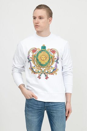 سوئیشرت سفید مردانه ساده VERSACE JEANS COUTURE - کد 262051718