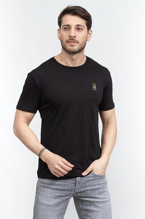 تیشرت مشکی مردانه یقه خدمه Armani Exchange - کد 825027419
