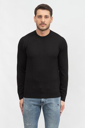 پلیور مشکی مردانه ساده Emporio Armani - کد 733027023
