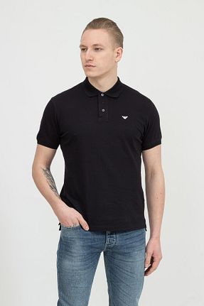 پولوشرت آبی مردانه پارچه Emporio Armani - کد 239458939