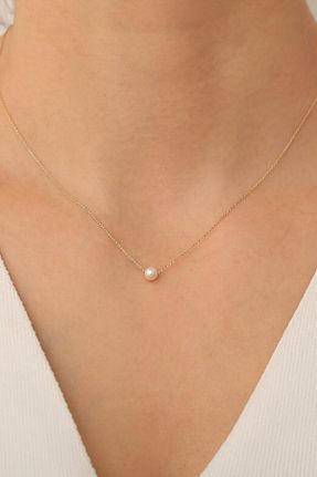 گردنبند مروارید صورتی AAcc. - کد 308474818