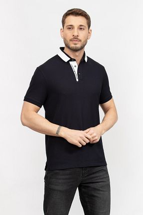 تیشرت سرمه ای مردانه یقه پولو Emporio Armani - کد 891440246