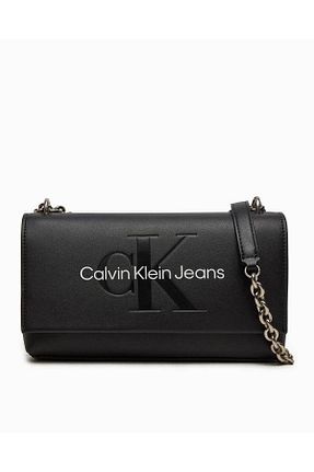 کیف دوشی مشکی زنانه چرم مصنوعی Calvin Klein - کد 853795989