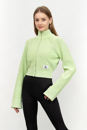 سوئیشرت سبز زنانه ساده Calvin Klein - کد 891441522