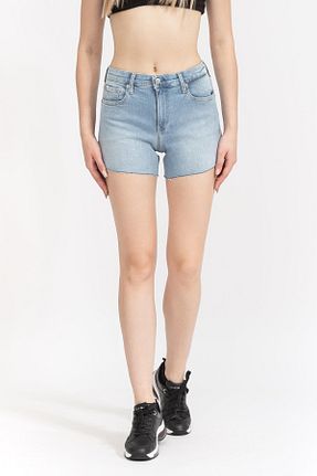 شلوارک و برمودا آبی زنانه Straight Calvin Klein - کد 873185560