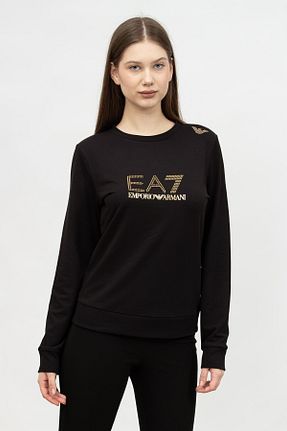سوئیشرت مشکی زنانه ساده EA7 - کد 733144912
