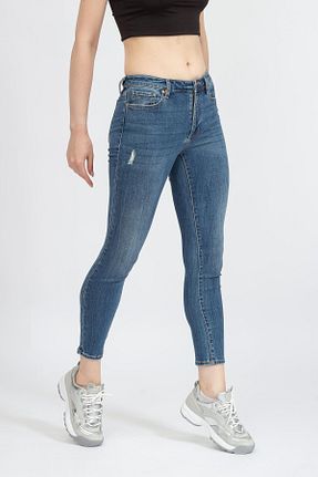 شلوار جین سرمه ای زنانه رگولار Armani Exchange - کد 736364798