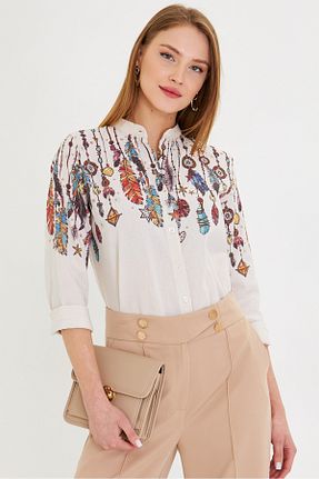 پیراهن بژ زنانه رگولار armonika - کد 901906505
