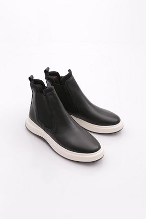 بوت / نیم بوت مشکی مردانه چرم خالص Dgn - کد 925239638